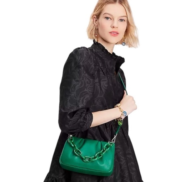 *NEW* KATE SPADE SOUFFLE CROSSBODY WINTERGREEN - Picture 6 of 7